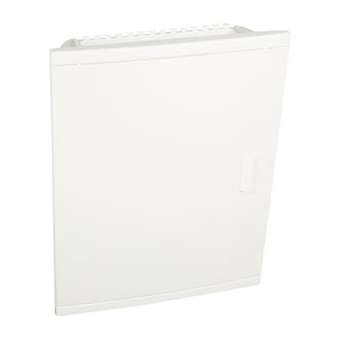 Coffret modulaire encastré 2 rangées 24+4 modules porte isolante galbée blanche|Legrand-LEG001512