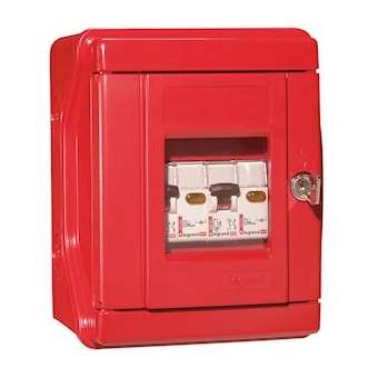 Coffret de sécurité Plexo équipé IP55 - IK07 -2 disjoncteur P+N (16A et 10A)|Legrand-LEG038082