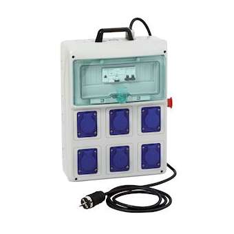 Kaedra coffret de chantier 6 prises 16A NF avec cordon|Schneider Electric-SCHPFR10103