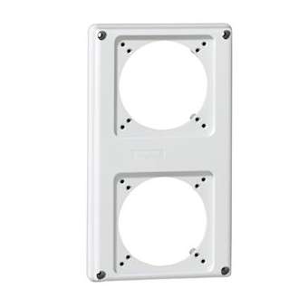 Plastron P17 220x125mm recevant 2 prises 16A pour composer un coffret P17|Legrand-LEG057713