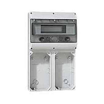 Embase P17 - recevant plastron 220x125 - rail 12 modules - 4 socles 16A|Legrand-LEG057705