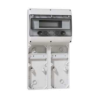 Embase P17 - recevant plastron 280x125 - rail 12 modules - 6 socles 16A|Legrand-LEG057703