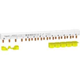 Resi9 - peigne monobloc - 3P+N - 63A - 13 modules - cache dents 5M|Schneider Electric-SCHR9PXH413