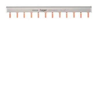 Barre de pontage 2P 63A languette 10mm² 12M|Hager-HAGKB263A