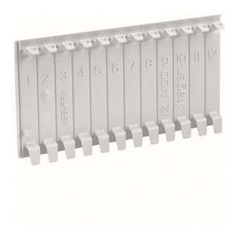Obturateur en bande pour coffrets vector IP55 6 modules RAL 7035 gris clair|Hager-HAGVZ413