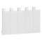 Obturateur pour coffret - bande de 5 modules - blanc