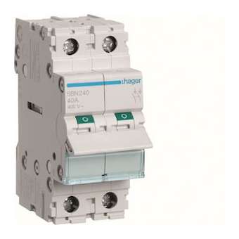 Interrupteur modulaire 2 pôles 40A|Hager-HAGSBN240