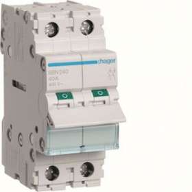 Interrupteur modulaire 2 pôles 40A|Hager-HAGSBN240