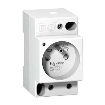 Prise de courant modulaire 16A 2P+T avec voyant standard français 250V|Schneider Electric-SCHA9A15307
