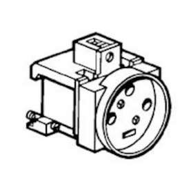 Prise de courant modulaire 20A 400V~ - 3P+T à éclips - 3,5 modules|Legrand-LEG004291