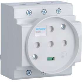 Prise de courant modulaire 20A 3P+T+N|Hager-HAGSN320