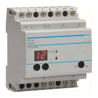 Télévariateur pilote 1-10 V avec afficheur|Hager-HAGEV108