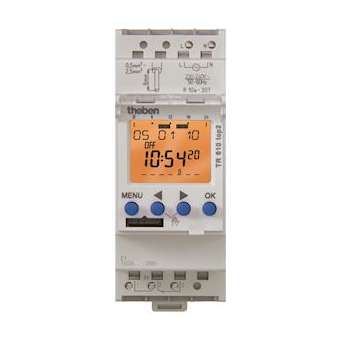 Interrupteur horaire digital 24h 7j 2modules 230v|Theben-THB6100110