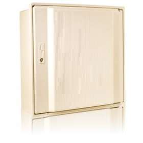 Coffret ENEDIS sans hublot, avec cuvette - Serrure rectangle - Beige|Maec-MAE0250502