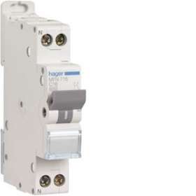 Disjoncteur 1P+N 3kA C-16A 1 Module|Hager-HAGMFN716