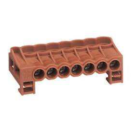 Bornier arrivée phase à cage 7x25 mm²|Hager-HAGKN07P