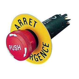 Bouton arrêt d'urgence pour coffret prises BP ¿AU'|Seifel-SEI39036