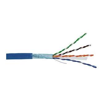 Câble CAT6 2X4 paires AWG24 F/UTP LSOH Dca, Bleu (touret de 500 m)|Gigamedia-GGMC6F2X4PZHT5