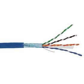 Câble CAT6 2X4 paires AWG24 F/UTP LSOH Dca, Bleu (touret de 500 m)|Gigamedia-GGMC6F2X4PZHT5