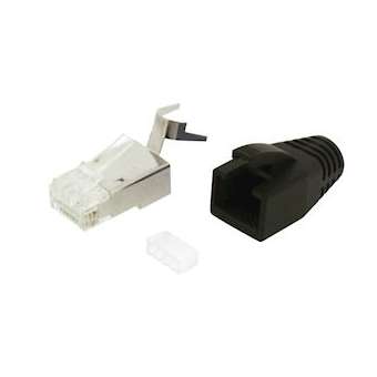 LOT 10 PLUG C6/EA BLINDE AVEC MANCHONS NOIR|Gigamedia-GGMPLUGC6SRIGN