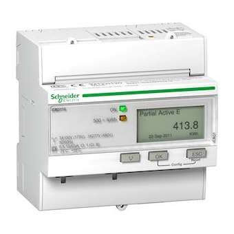 Acti9 iEM - compteur d'énergie tri - 63A - impulsions - MID|Schneider Electric-SCHA9MEM3110