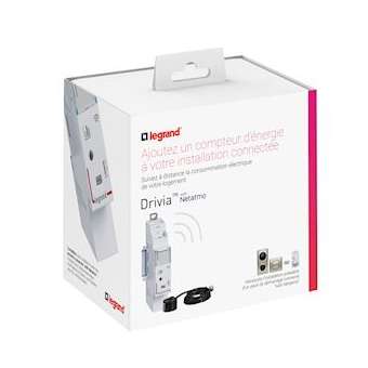 Compteur d'énergie connecté Drivia with Netatmo avec 1 tore - 1 module|Legrand-LEG412015