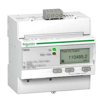 Acti9 iEM - compteur d'énergie tri - TI - multitarif - alarme kW - Modbus - MID|Schneider Electric-SCHA9MEM3255