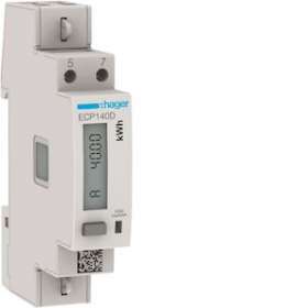 1 Phase kWhmeter direct 40A 1M S0 MID|Hager-HAGECP140D