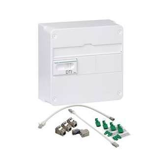 LexCom Home - coffret communication grade 2TV - 4xRJ45 cat6 ext à 8 - 13M1R|Schneider Electric-SCHVDIR390006