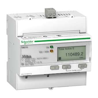 Acti9 iEM - compteur d'énergie tri - 63A - multi-tarif - alarme kW - Mbus - MID|Schneider Electric-SCHA9MEM3135