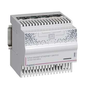 Switch éthernet mobile - 4 sorties RJ45 - 1 Giga - IP20 - IK04 - 4 modules|Legrand-LEG413009
