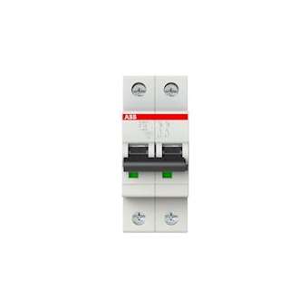 Disjoncteur S202L 2P 10A Courbe C Raccordement à vis - 6KA (2Modules)|ABB-ABB350236