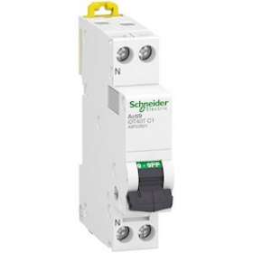 Acti9 iDT40T - disjoncteur modulaire - 1P+N - 1A - courbe C - 4500A/6kA|Schneider Electric-SCHA9P22601