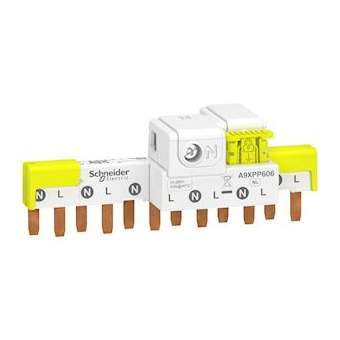 Acti9 iDT40 - peigne avec connecteur - 1P+N - 6 modules de 18mm - 63A|Schneider Electric-SCHA9XPP606