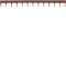 Barre de pontage 1P 63A languette 10mm² marron 12M