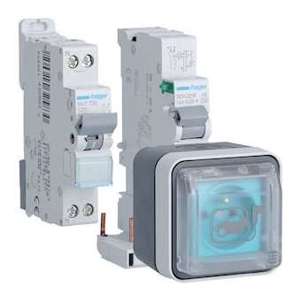 Witty IP55 3KW 2P+T M2 + protection différentielle|Hager-HAGXEV080P