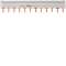Barre de pontage 3P+N 63A languette 10mm² 12M