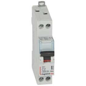 Disjoncteur DX³6000 10kA arrivée haut/départ bas vis U+N 2A courbe C - 1 module|Legrand-LEG407693