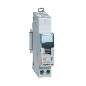 Disjoncteur DNX³ 4500 - auto/vis - U+N 230V~ 2A - 6kA - courbe C - 1 module|Legrand-LEG406876