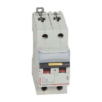 Disj. DX³ 1000kA 16kA arrivée haute/départ bas à vis 16A -courbe C -2 modules|Legrand-LEG409221