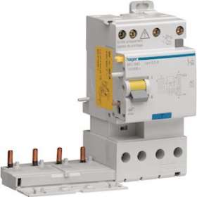 Bloc différentiel double sortie 4P 25A 300mA type AC|Hager-HAGBFC825