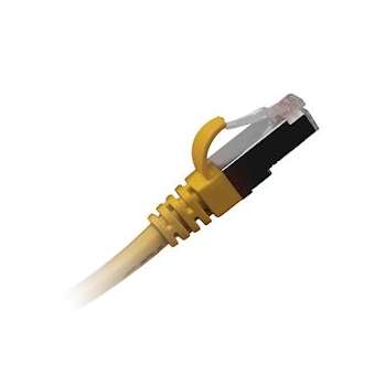 Cordons de brassage CAT6 S/FTP PVC 1 m jaune|Gigamedia-GGMCAT6S1MJ