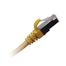 Cordons de brassage CAT6 S/FTP PVC 1 m jaune|Gigamedia-GGMCAT6S1MJ