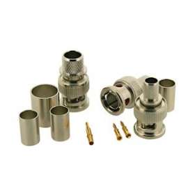 Lot de 10 BNC mâle à sertir pour câble coax RG62|Gigamedia-GGM2105162