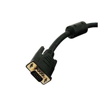 Cordon vidéo HD15 Mâle/Mâle 15 m noir|Gigamedia-GGMVH15H15M15