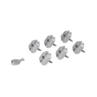 Jeu de 6 obturateurs pour prise 2P+T et 1 clé pour PDU|Legrand-LEG646890