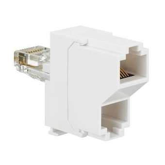 Doubleur saillie de RJ45 à réseau informatique et téléphone|Legrand-LEG032745