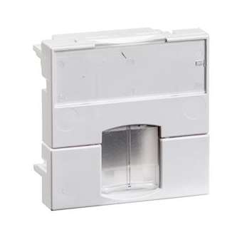 Actassi - support non-adaptable 45x45mm blanc polaire - volet incolore|Schneider Electric-SCHVDI88140P