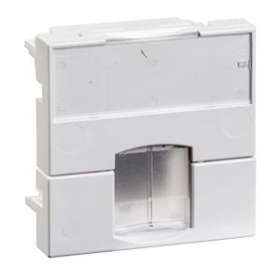 Actassi - support non-adaptable 45x45mm blanc polaire - volet incolore|Schneider Electric-SCHVDI88140P