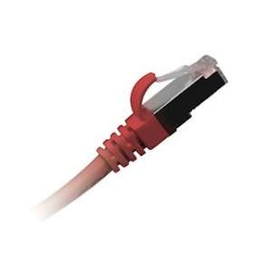 Cordons de brassage CAT6 S/FTP PVC 1 m rouge|Gigamedia-GGMCAT6S1MR